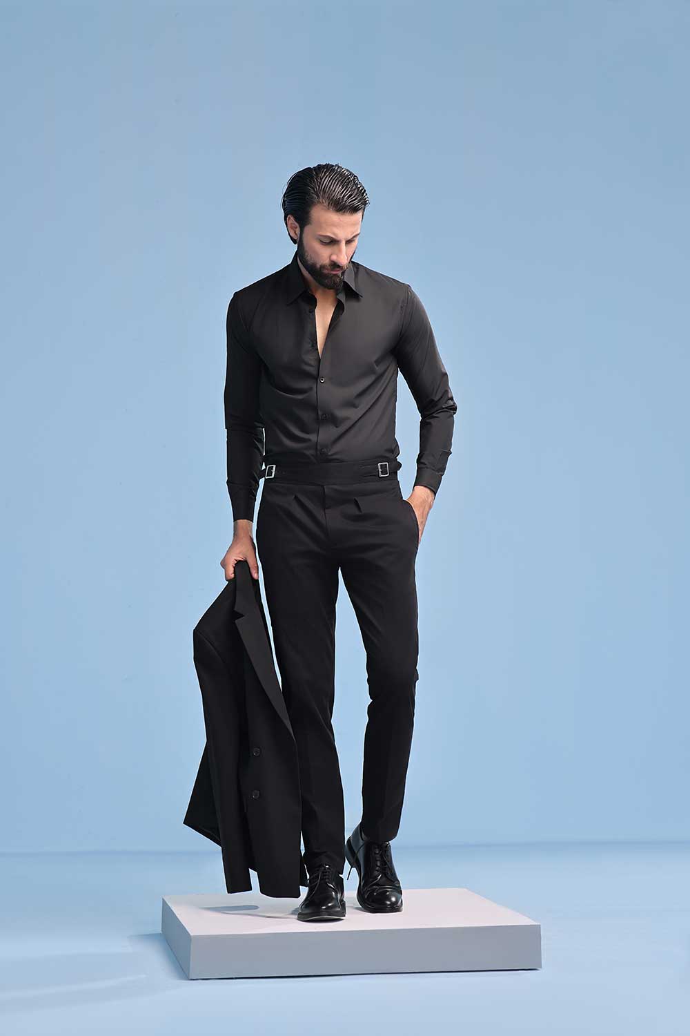 Black Oxford Dress Shirt