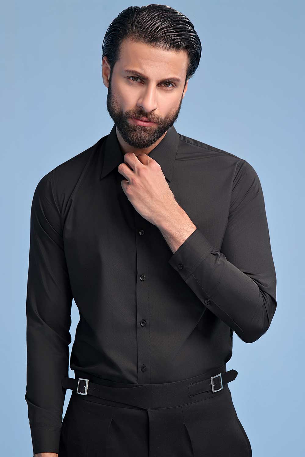 Black Oxford Dress Shirt