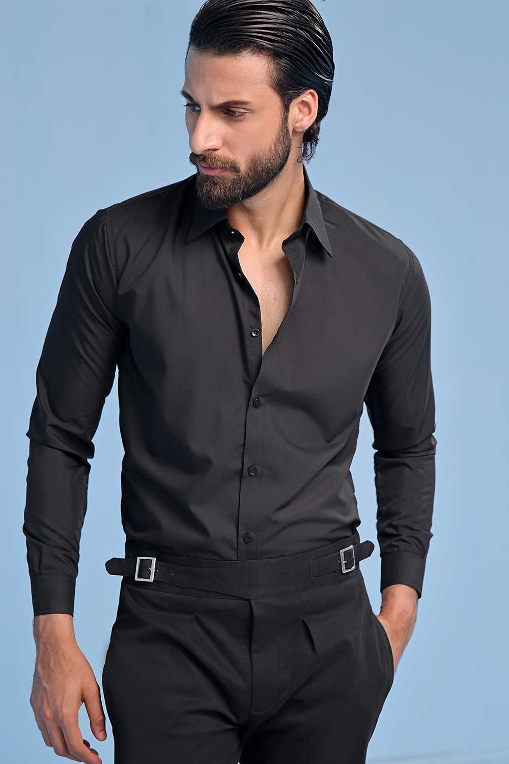 Black Oxford Dress Shirt